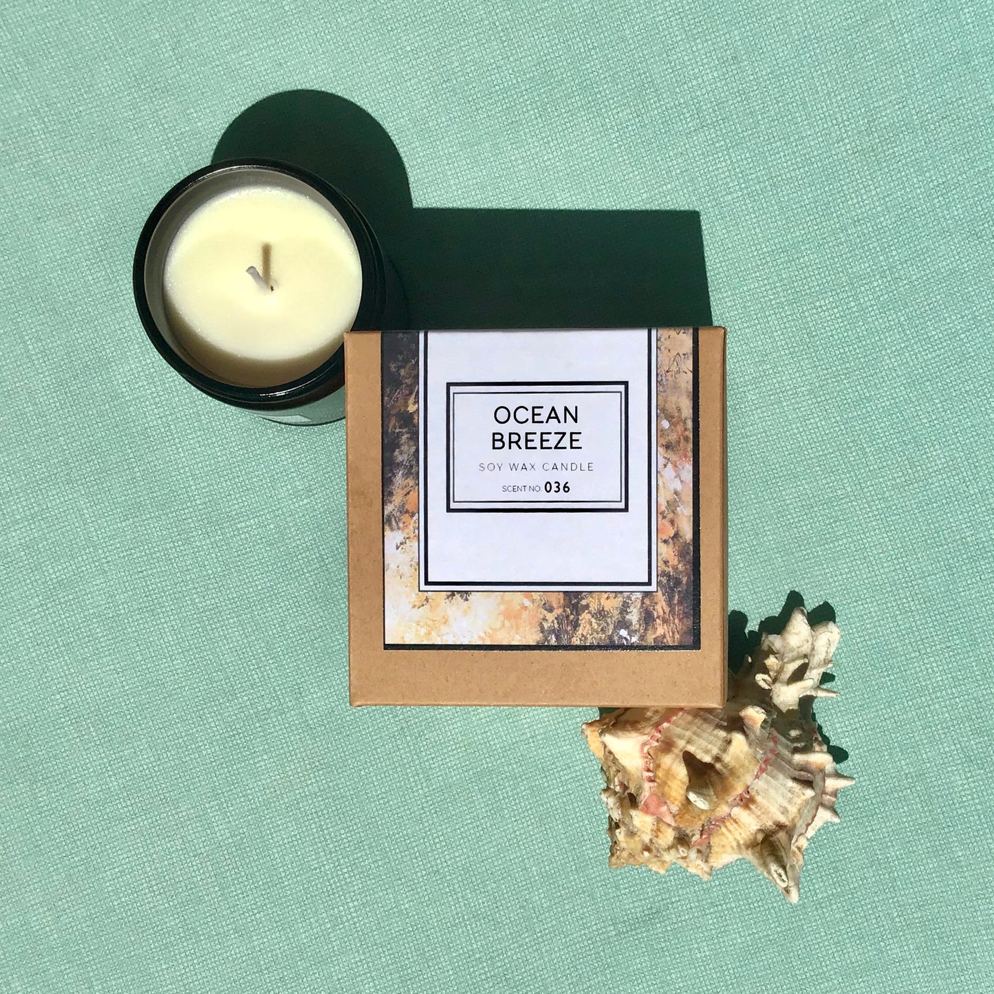 Bougie parfumée à la cire de soja Ocean Breeze