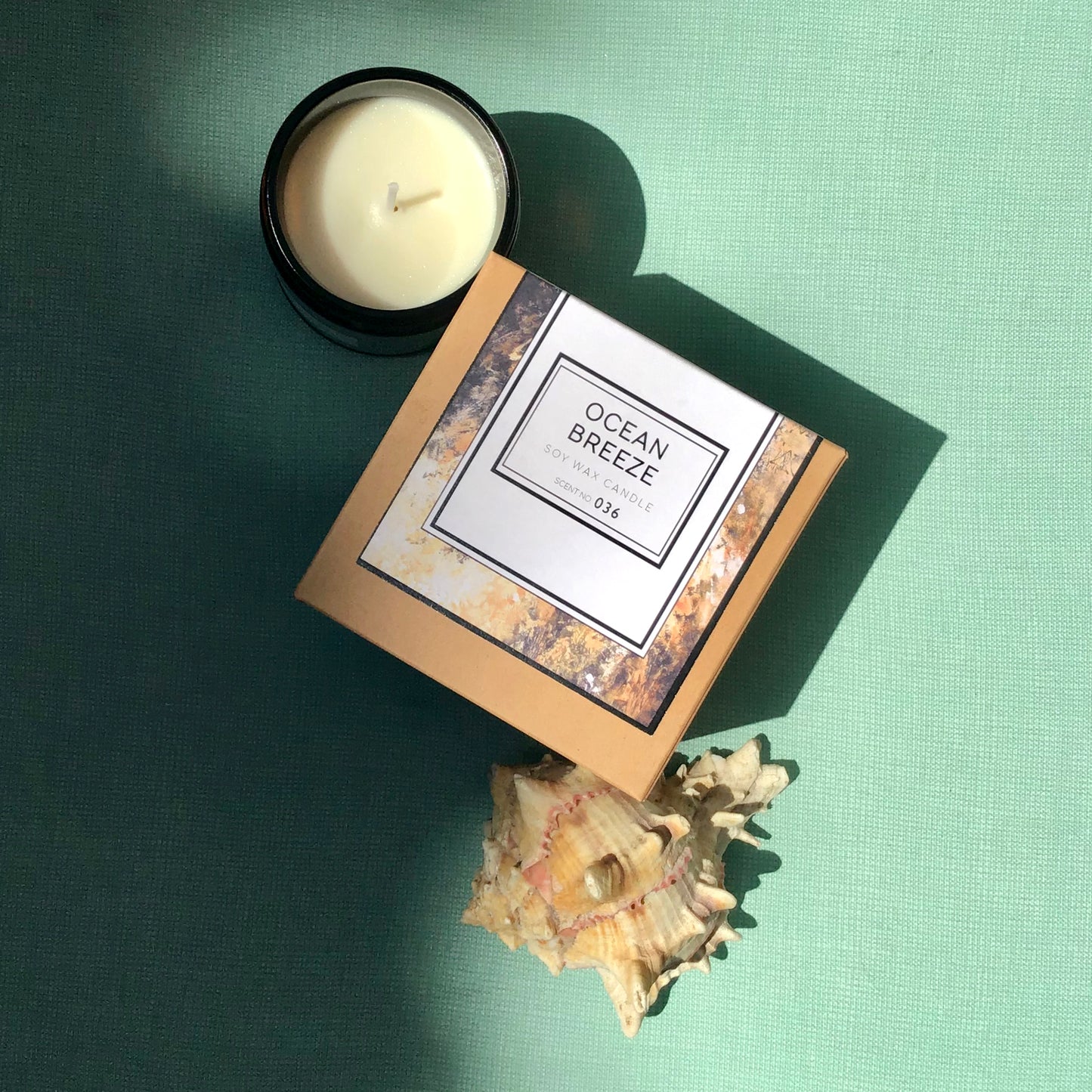 Bougie parfumée à la cire de soja Ocean Breeze