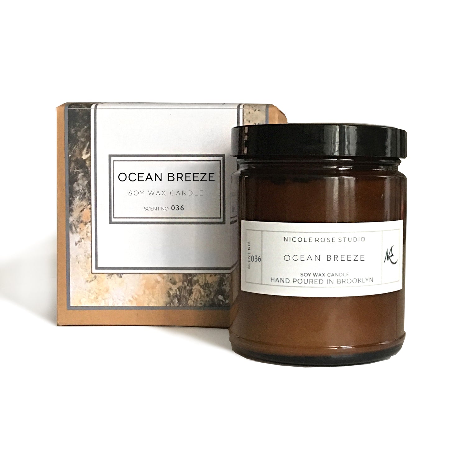 Bougie parfumée à la cire de soja Ocean Breeze